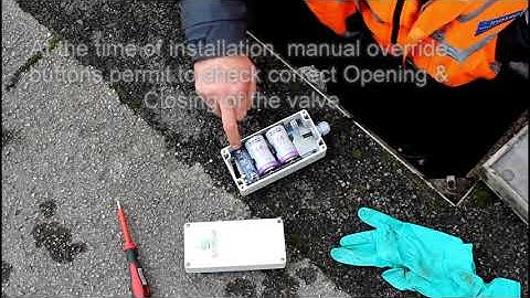 LoRaWAN time controlled smart valve for hydrant flushing