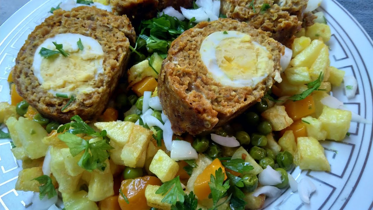 عين سبنيورية وسلاطة مصموطة ومقلية في نفس الوقت رمضان 2020