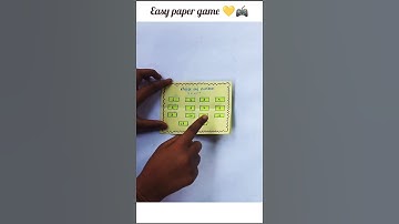 easy paper game🎮 #ytshorts #homemadepapercraft #diypapergame #handmade #papergameideas