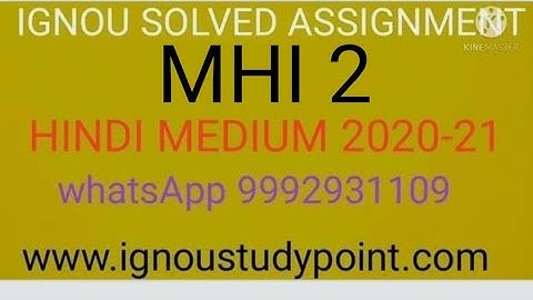 MHI 2 solved assignment || HINDI medium 2020-21 || 9992931109 wtsp for pdf