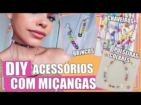 Vídeo: Como Fazer Um Colar De Miçangas E Alfinetes?