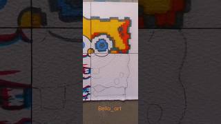 رسم واحد ولكن في 4 أنماط مختلفة سبونج بوب |one drawing SpongeBob |Bella art #shorts