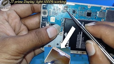 Samsung j7 prime no display  back light  problem  1000% Solutions
