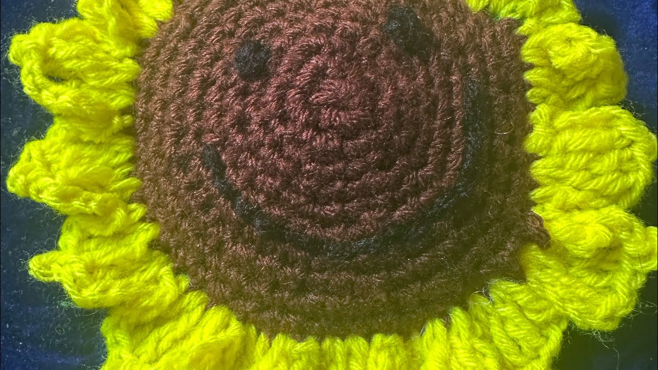 🌻 Crochet Sunflower in 30 Minutes – Perfect for Beginners!