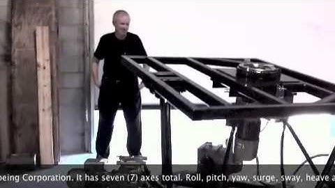 Model 710-7HA-2000 Seven Axis (7DOF) Motion Base with 2000 pound payload capacity