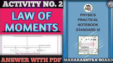 ACTIVITY NO. 2 || LAW OF MOMENTS || #experiment  #class11th