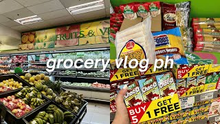GROCERY VLOG PH 🍵 realistic grocery shopping, monthly essentials, life in MNL, asmr grocery with me