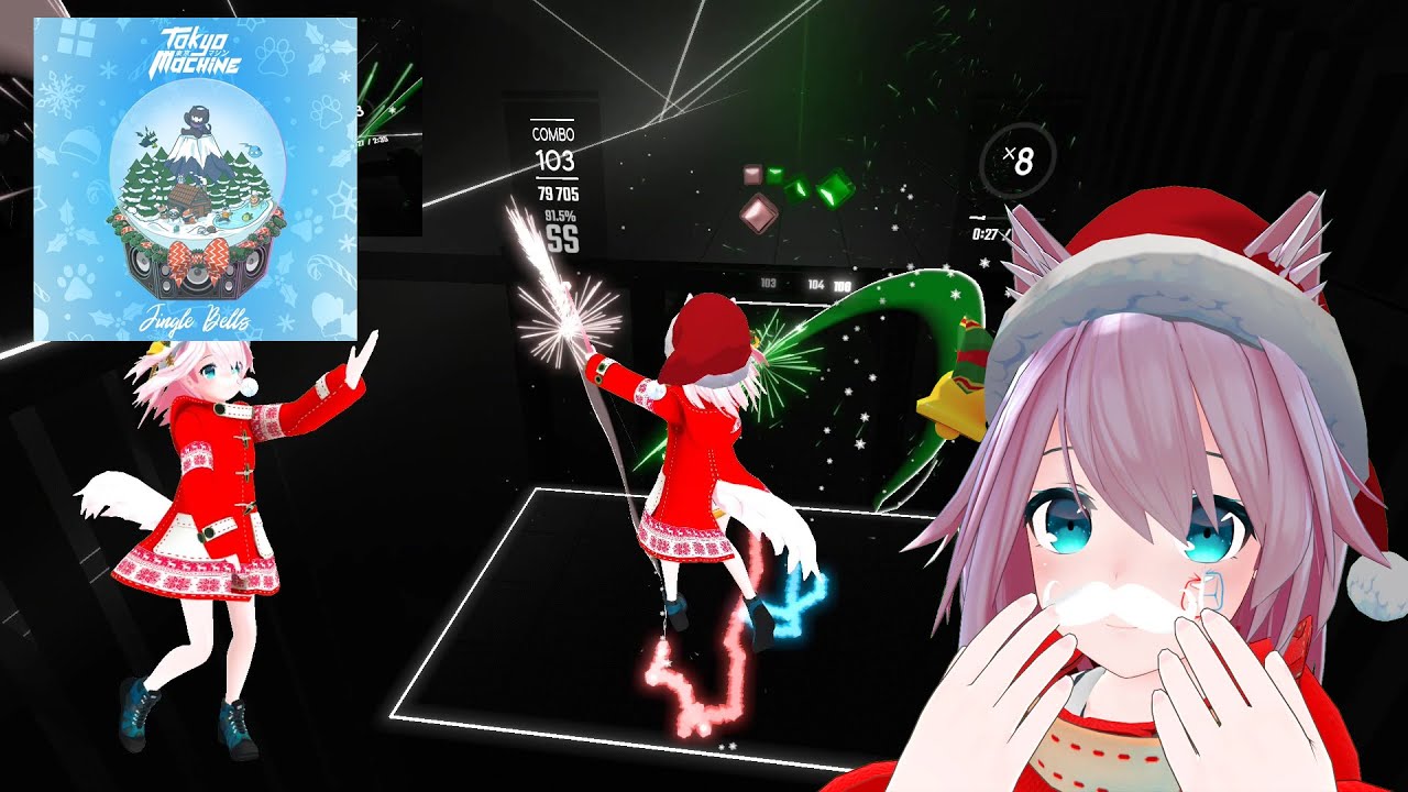 [Beat Saber] Tokyo Machine - Jingle bells Full Body Tracking