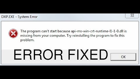 Fix The program can