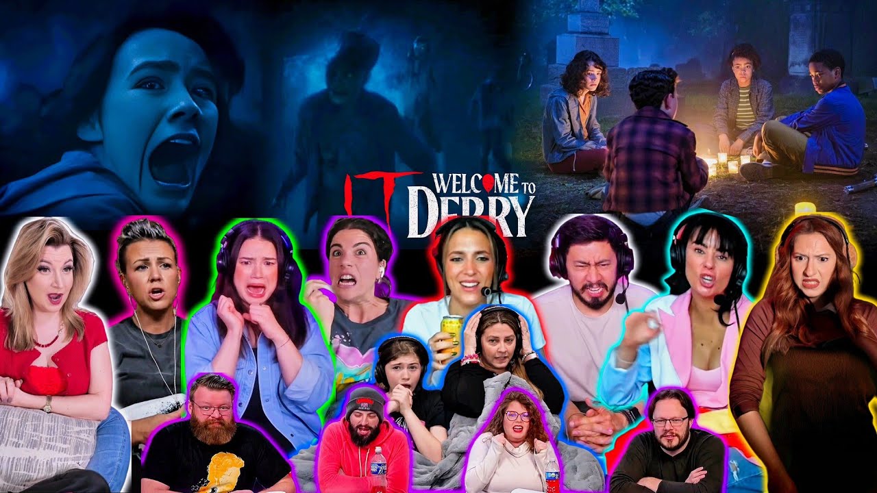 Youtubers React To THE GRAVEYARD GHOST SCENE WITH THE KIDS | It Welcome To Derry Ep3 Reaction Mashup