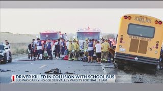 Lamont man dies in collision with Kern High School District bus in south Bakersfield