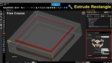 How to Use Extrusion on a Rectangle in bSuite # Extrusion #bsuite Biesse Bsolid Tutorial