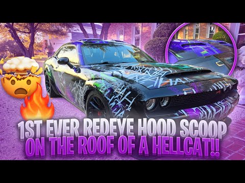 “1st EVER Redeye Hood Scoops Installed on a Hellcat Roof! 🔥 One-of-a-Kind Build!”