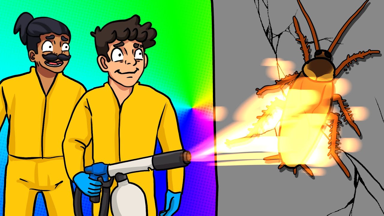 EKSTERMINACJA KARALUCHÓW MIOTACZEM OGNIA! | BUG CLEANERS #1