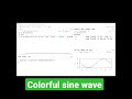 color ful sine wave in R