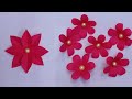 How to make 2 paper flower | very easy and simple paper flower craft | paper flower step by step