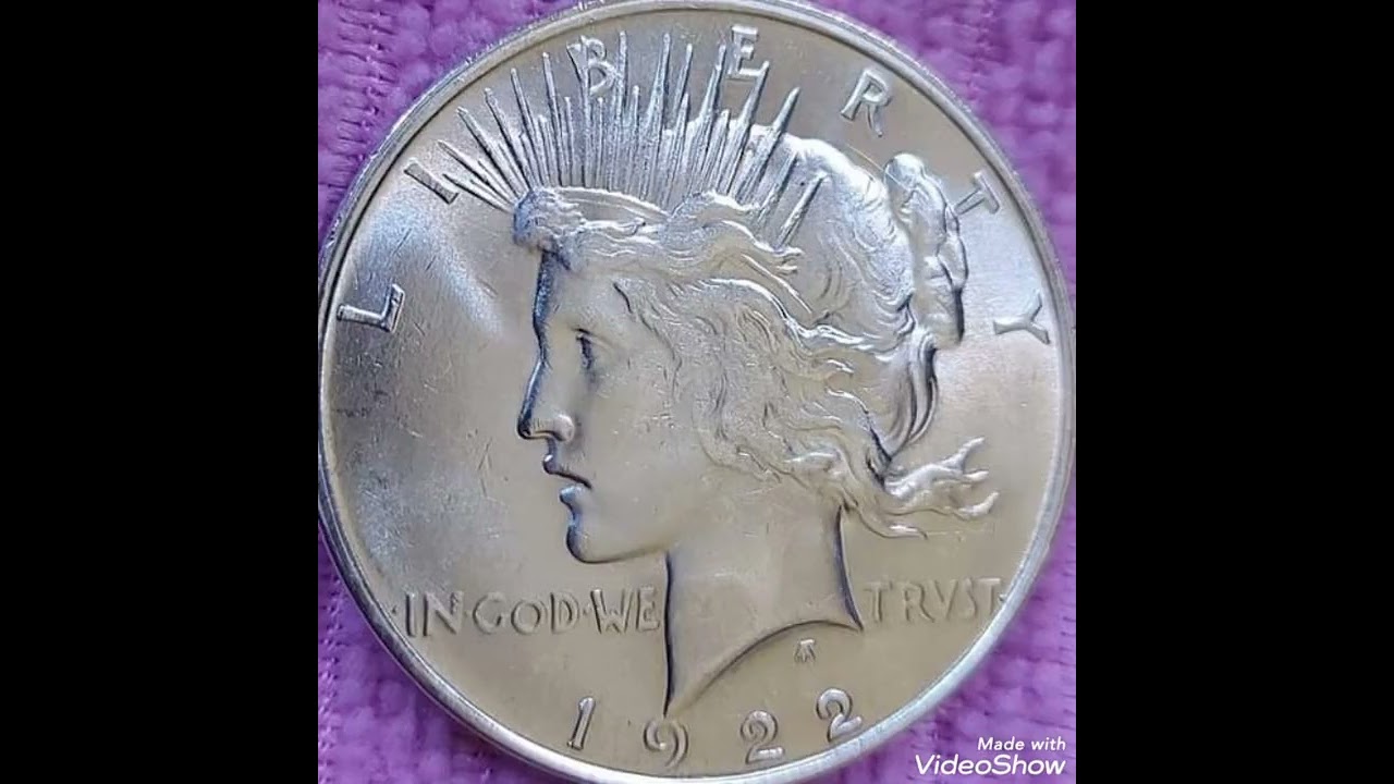 1922 One Silver dollar United states of America coin value and price rare