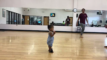 1 year old doing backflips!