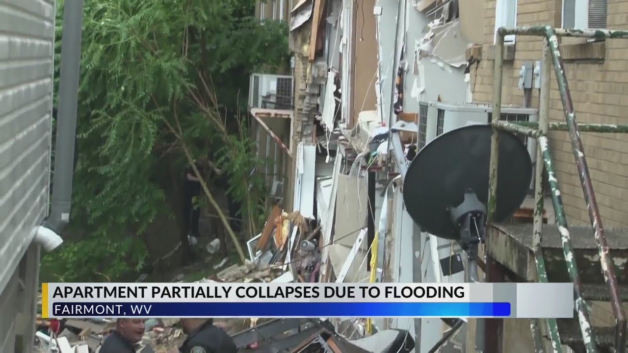 Fairmont, WV Apartment Building Partially Collapses Due to Flooding