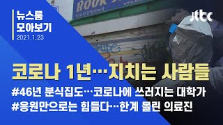 [뉴스룸 모아보기] 문 닫는 자영업, 그만두는 의료진…코로나에 지친 사람들 / JTBC News