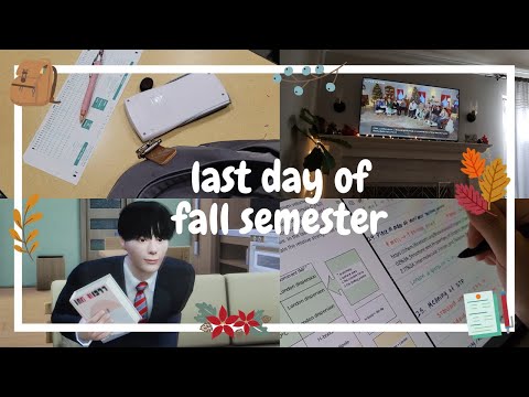 가을학기 마지막 날 🍂 | 미국 대학 기말고사 | 심즈4 | 슈퍼주니어 겨울 컴백 | 미국생활 VLOG