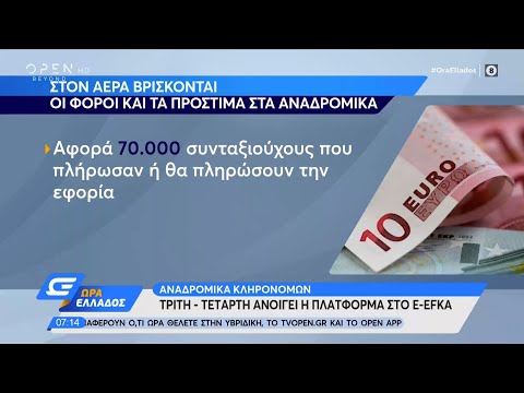 Αναδρομικά κληρονόμων: Τρίτη–Τετάρτη