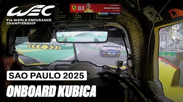Robert Kubica Onboard Lap Ferrari Hypercar | Rolex 6 Hours of São Paulo | FIA WEC