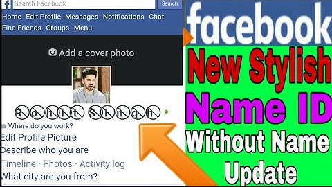 How To Change FaceBook Name In Stylish Font 2019 RSL TECH