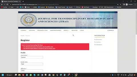How to register yourself as reviewer on Open Journal Systems (OJS), https://www.ojscloud.com/
