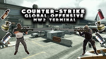 MW2 Terminal on CSGO! 1v1 Me Brah l Funny moments