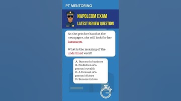 Napolcom Exam Q and A - 30 - Verbal Reasoning #shorts