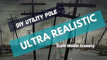 How to build Ultra Realistic Utility Pole - Scale Model Scenery