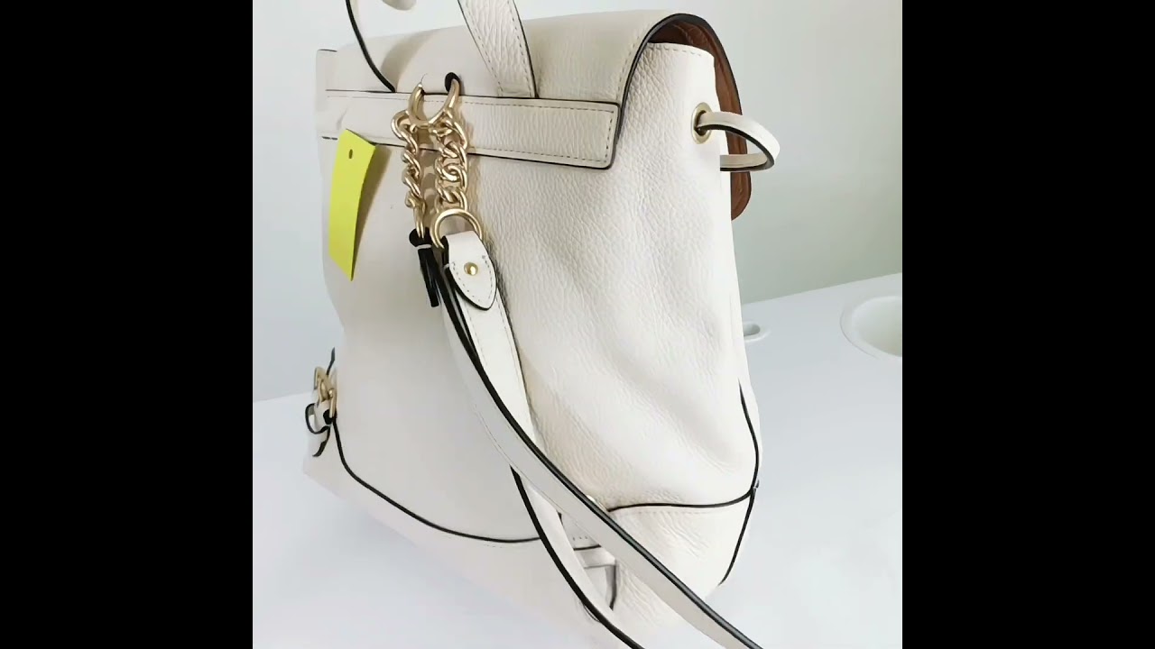 正規美品 COACH オフホワイト リュック レザー - YouTube