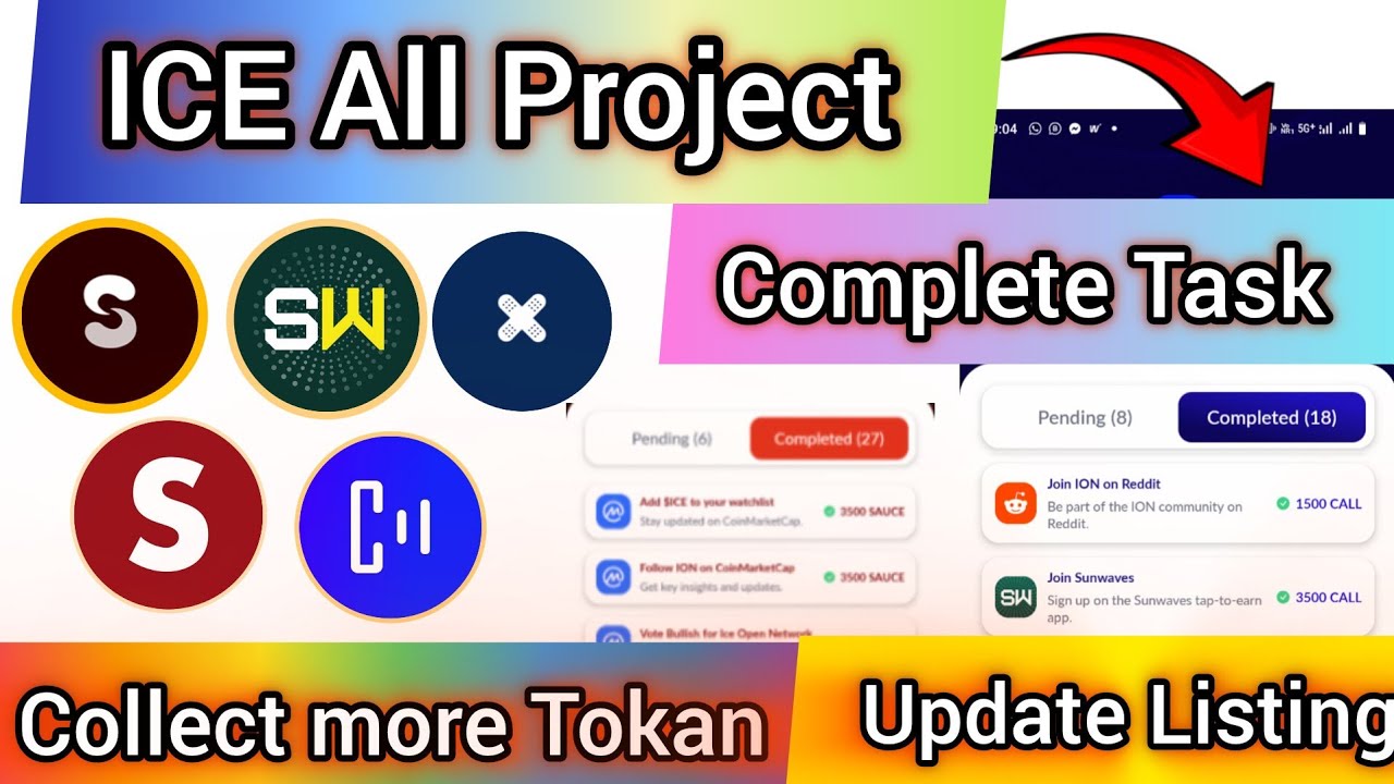 How to Complete task ICE 5 Project #iceproject #icemining #Sunwaves # ...