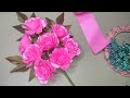 DIY | cara membuat buket bunga mawar | Rose Bouquet #satinribbonflowers