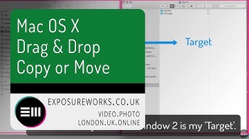Mac OS X - Using "Drag & Drop" to Copy or Move files and folders