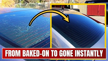 How to Remove Old Baked on Tint From Rear Window Easily