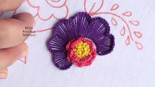 &quot;From Thread to Beauty: Making a Purple Flower Embroidery Masterpiece&quot;