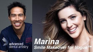 Porcelain Veneers  Marina's smile makeover for Vogue™ Magazine