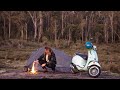 Vespa offroad camping adventure