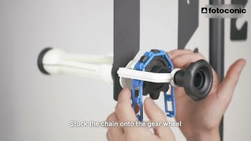 How to Set up Fotoconic 3 Rollers / 4 Rollers Manual Background Support System Kit