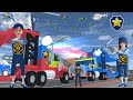 Yuta Mio Jadi Polisi Buat Truk Trailer Angkut Semua Mobil &amp; Helikopter 👮 | Sakura School Simulator