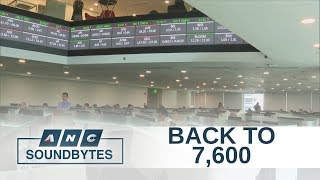PSEi falls back to 7,600 | ANC Soundbytes