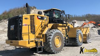 CATERPILLAR 988K WHEEL LOADER Loading TRUCKS CAB VIEW #caterpillar #heavyequipment #loader #digger