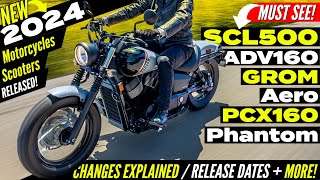 New 2024 Motorcycles &amp; Scooters Released = HUGE NEWS! Model Lineup Announcement Review