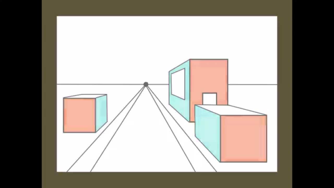 1 Point Perspective City Drawing Tutorial Youtube