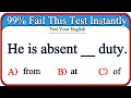 Mixed Grammar Test: 99% Fails This Test Instantly #grammar 