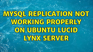 MySql replication not working properly on Ubuntu Lucid Lynx server