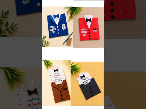 Don't Miss Beautiful Happy Father's Day Card 2025 using white paper #art#youtubeshorts#shorts