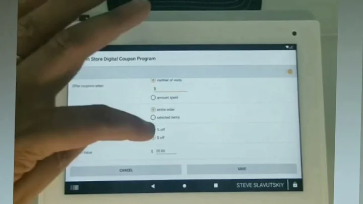 Digital Coupon loyalty program with consumer  app, age verification on clover